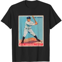 T-shirt Lou Gehrig 1933 Goudey Baseball Card pour hommes — T-shirts pour hommes