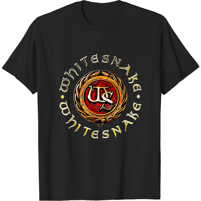 Whitesnake Logo Band Rock Metal T-Shirt for Men