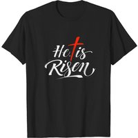 He Is Risen Easter Jesus T-Shirt for Men