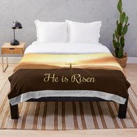 He Is Risen Throw Blanket