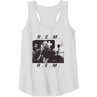 Vintage 80s R.E.M. Tank Tops for Men in Dark Grey
