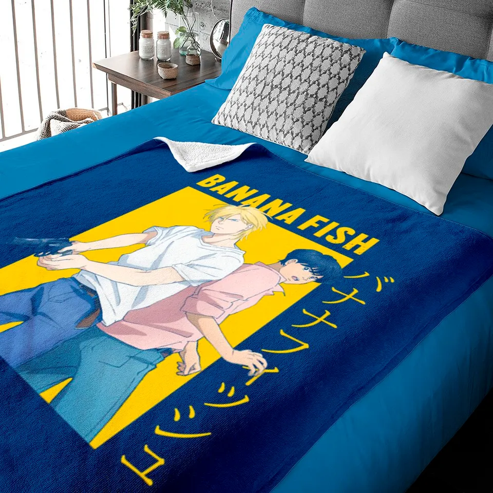 Couverture pour bébé Banana Fish Ash Lynx Eiji Okumura — Couvertures pour bébé