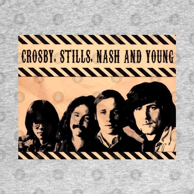 T-shirt classique Crosby, Stills, Nash & Young pour hommes — T-shirts pour hommes