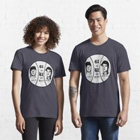 T-shirt essentiel Mick And Roger Vintage avec autocollant — T-shirts pour hommes