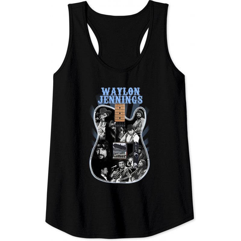 T-shirt Waylon Jennings pour hommes - Débardeur classique pour amoureux de la musique — T-shirts pour hommes