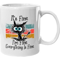Cat Lovers Mug - It's Fine I'm Fine — Mugs & Tumblers