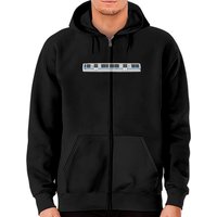 Hoodies à zip Bart Train pour unisexe en noir