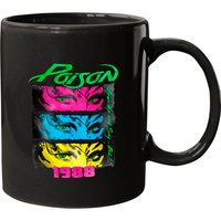 Mug Poison Rock Band 1988 Open Up And Say Ahh Néon — Tasses et gobelets