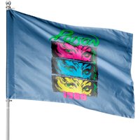 Poison 1988 Open Up And Say Ahh Neon Adult House Flag