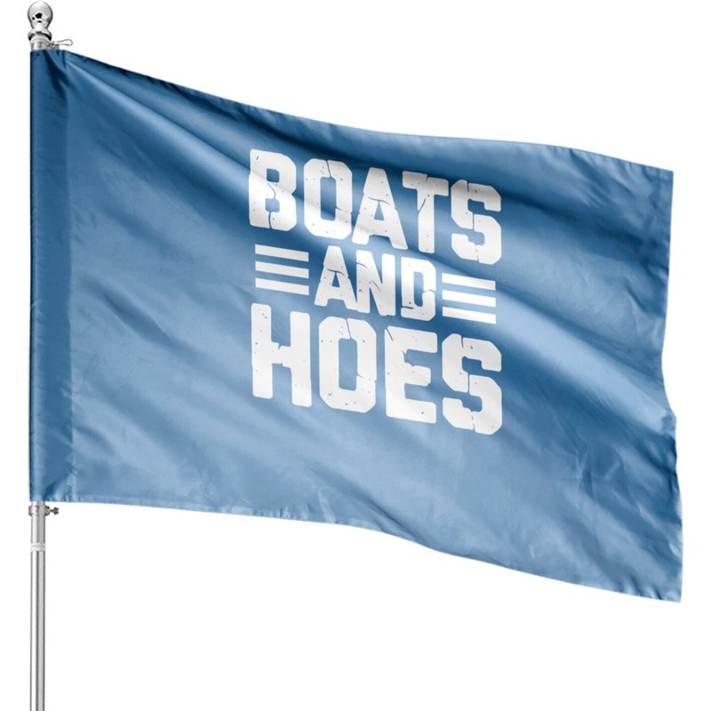 Drapeaux de Maison Mens Boats and Hoes Nautisme et Navigation — Drapeaux décoratifs