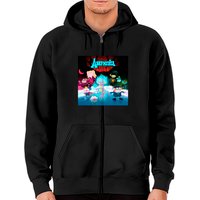 Hoodie zippé classique Amphibia Saison 3 pour unisexe — Sweats à capuche pour hommes