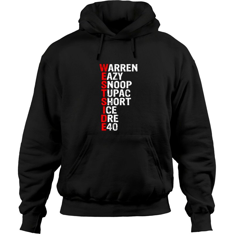 Hoodies Unisex Légendes de la Musique Hip Hop Westside