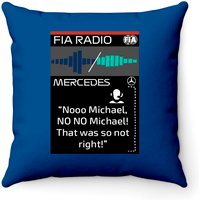 Toto Wolff Angry Team Radio Abu Dhabi 2021 Throw Pillows — Decorative Cushions