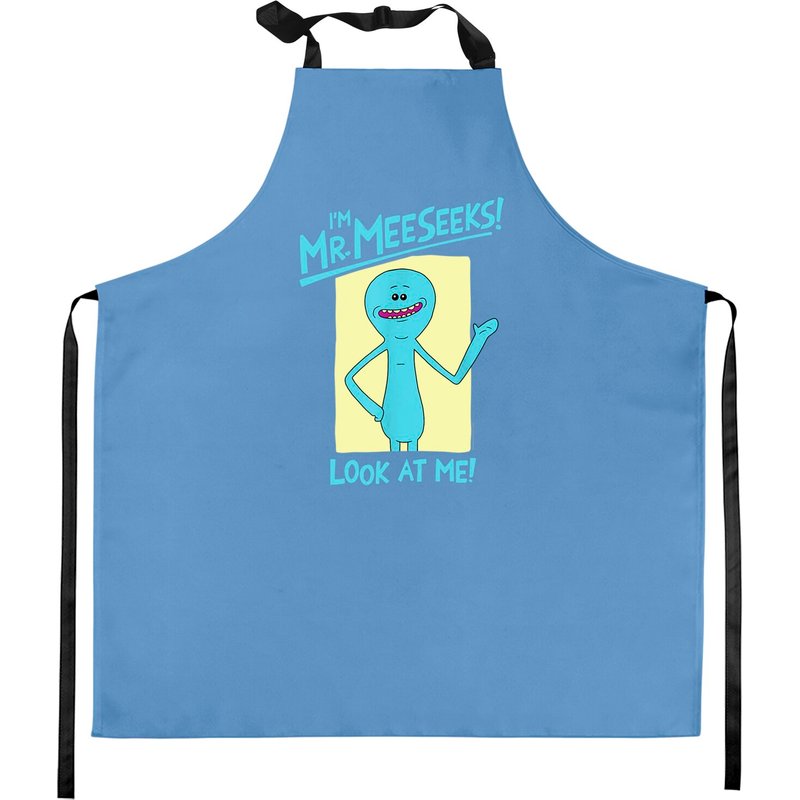 Rick & Morty I'm Mr. Meeseeks! Kitchen Aprons — Kitchen Aprons