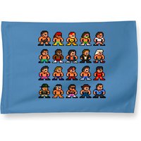 Drapeaux de Maison 8-Bit Pixel Art WWF des Années 80 — Drapeaux décoratifs