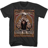 Popeye Sailor Man Comic Spinach Fight T-Shirt for Men - Black — Mens T Shirts
