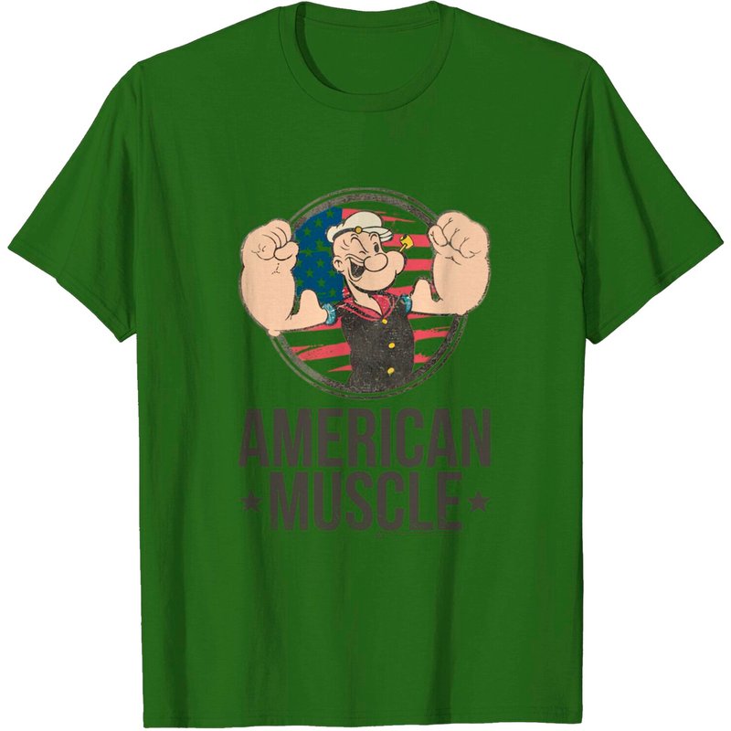 Popeye The Sailor Man 1960's Cartoon Vintage Style T-Shirt — Mens T Shirts