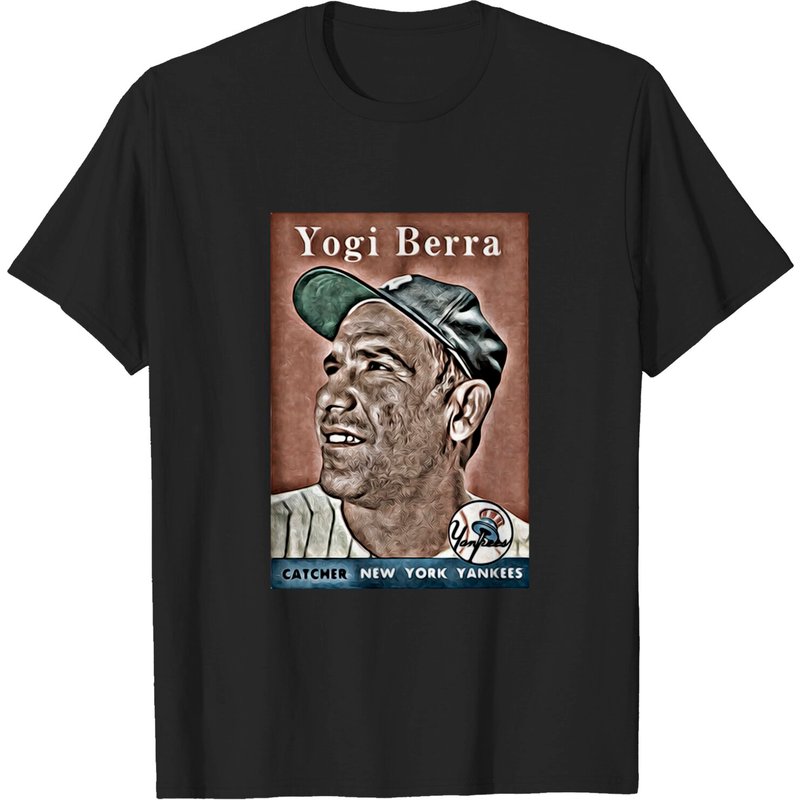 Yogi Berra 1958 Flashback Champs Noir Edition T-Shirt for Men — Mens T Shirts
