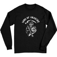 T-shirt à manches longues avec logo Sons Of Anarchy pour unisexe — T-shirts pour hommes