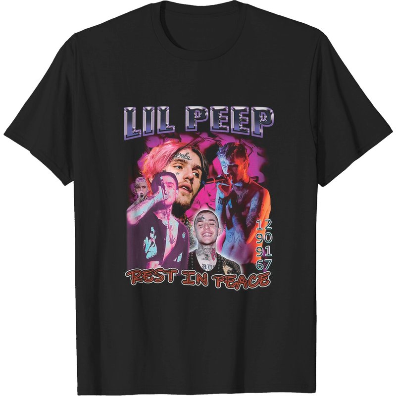 T-shirt pour hommes Lil Peep en noir — T-shirts pour hommes