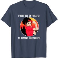 T-shirt pour hommes I Wear Red On Fridays Remember Everyone Deployed