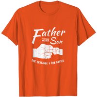 Father And Son Fist Bump T Shirt for Men — Mens T Shirts