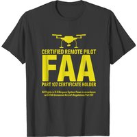 T-Shirt Pilote de Drone Certifié FAA pour Hommes