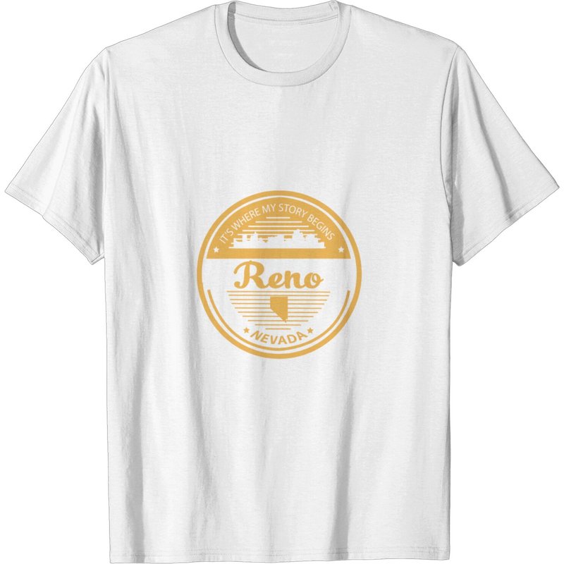 Reno Nevada - C'est Là Que Mon Histoire Commence T-Shirt pour Hommes — T-shirts pour hommes