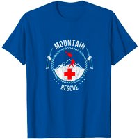 T-Shirt Hélicoptère Montagnard de Sauvetage pour Hommes — T-shirts pour hommes