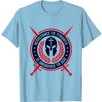 T-Shirt Résistance aux Tyrans est Obéissance à Dieu pour Hommes — T-shirts pour hommes