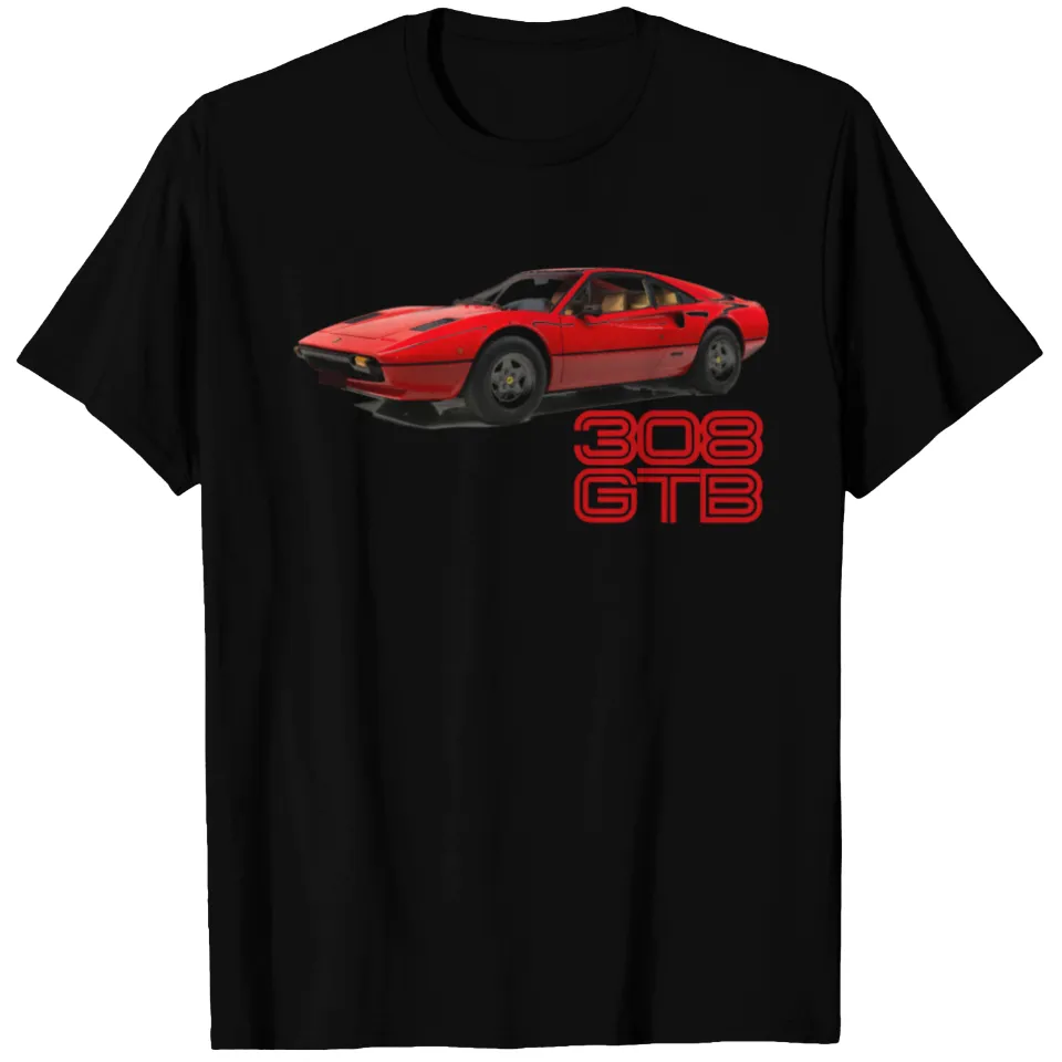 308 GTB T Shirt for Men in Black — Mens T Shirts