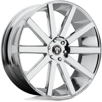 Roues DUB S120 Shot Calla Chrome - 22x9 - Motif de boulon 5x120 — Roues et jantes