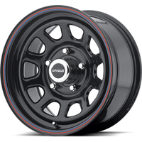 Jantes American Racing AR767 Noires Brillantes avec Rayures - 15x7