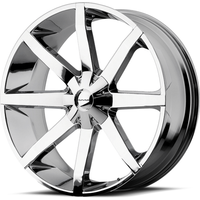 Roues KMC KM651 Slide Chrome - 20x8.5 - Motif de boulons 5x114.3 — Roues et jantes