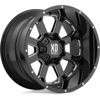 Roues XD Series XD825 Buck 25 Noir Brillant Milled - 20x9 - 5x127 — Roues et jantes