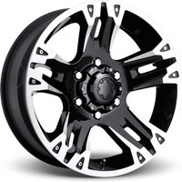 Ultra Roue 234B Maverick Machined Black 17x8 8x165.1 Jantes — Roues et jantes