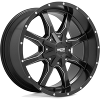 Roues Moto Metal MO970 Noir Brillant Milled - 18x10 - 6x135 -24 Offset — Roues et jantes