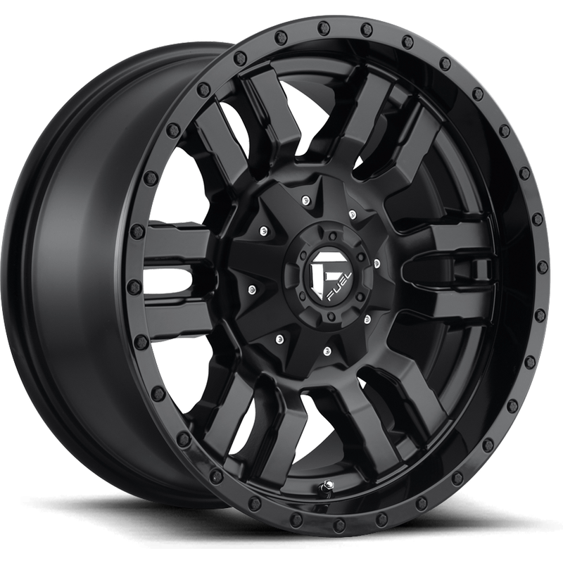 Roues Fuel D596 Sledge Noir Mat - 20x10 - Motif de boulon 8x170 — Roues et jantes