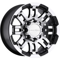 Jantes Vision Off Road 375 Warrior Noir Brillant Usiné 20x9 — Roues et jantes
