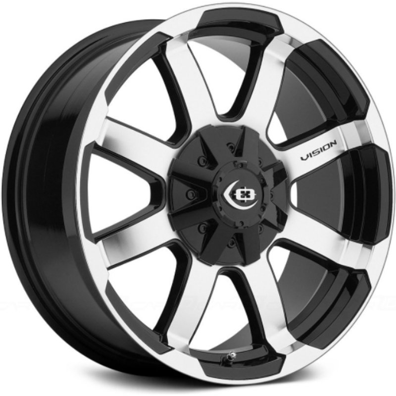 Roues Vision Off Road 413 Valor Noir Brillant Usiné 15x7.5 — Roues et jantes