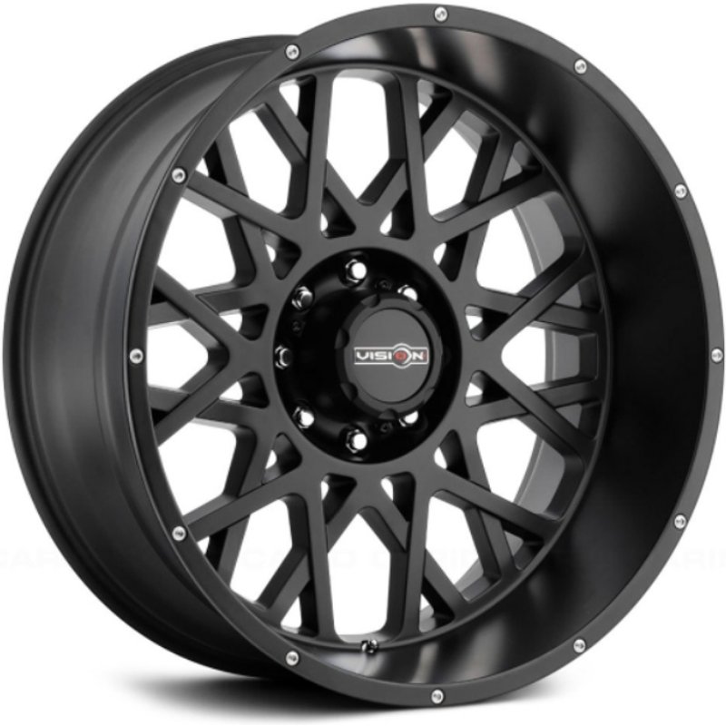 Roue Vision Off Road 412 Rocker Satin Black - 20x12 - 6x135 — Roues et jantes