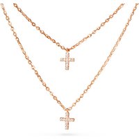Collier Pendentif Croix en Zircon Cubique en Argent Sterling 925 de CZ Jewelry — Collier pendentif