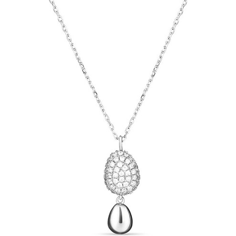 Collier Pendentif en Argent Sterling 925 avec Zircon Cubique, 17.9 pouces — Collier pendentif