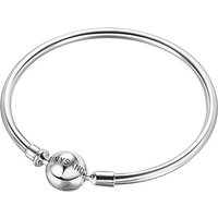 Rhodium Plated 925 Sterling Silver Basic Bangles for Jewelry Making