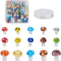 DIY Mushroom Stretch Bracelet Making Kit with Lampwork Beads — Jewelry Making Tools