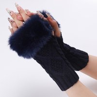 Gants sans doigts en fibre de polyacrylonitrile - Bleu prussien
