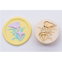 Golden Tone Wax Seal Brass Stamp Head for Invitations and Envelopes — Jewelry Making Tools