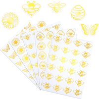 20 Feuilles Autocollants Dorés Autoadhésifs pour Projets DIY — Outils de création de bijoux