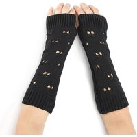 Gants en Acrylique Tricotés avec Cœur pour Femmes — Accessoires de mode