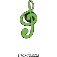 Broche en alliage doré en forme de note de musique, 36x17mm — Broches